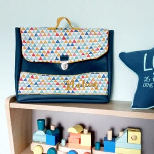 Cartable Simili Paon Gros Triangles