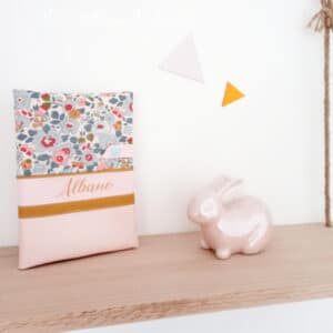 Protège Carnet Betsy Porcelaine Et Simili Rose