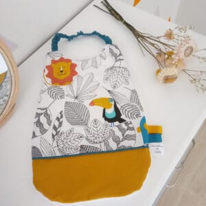 Serviette élastiquée Toucan Uni Canard (1)