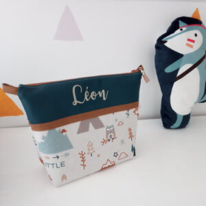 Trousse De Toilette Little Adventure Simili Paon (2)