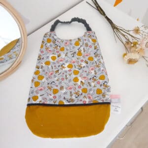 Serviette élastiquée Flamands Et Uni Curry (1)