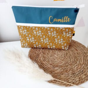 trousse de toilette capel moutarde paon (1)