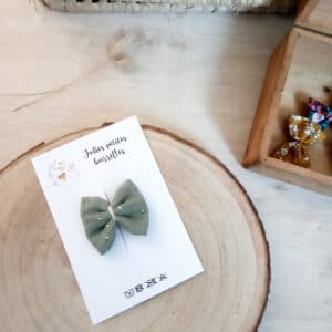Barrette Double Gaze Kaki (2)