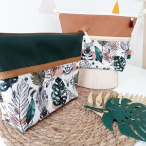 trousses de toilette jungle