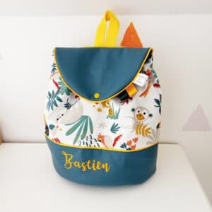 sac à dos paon papaya