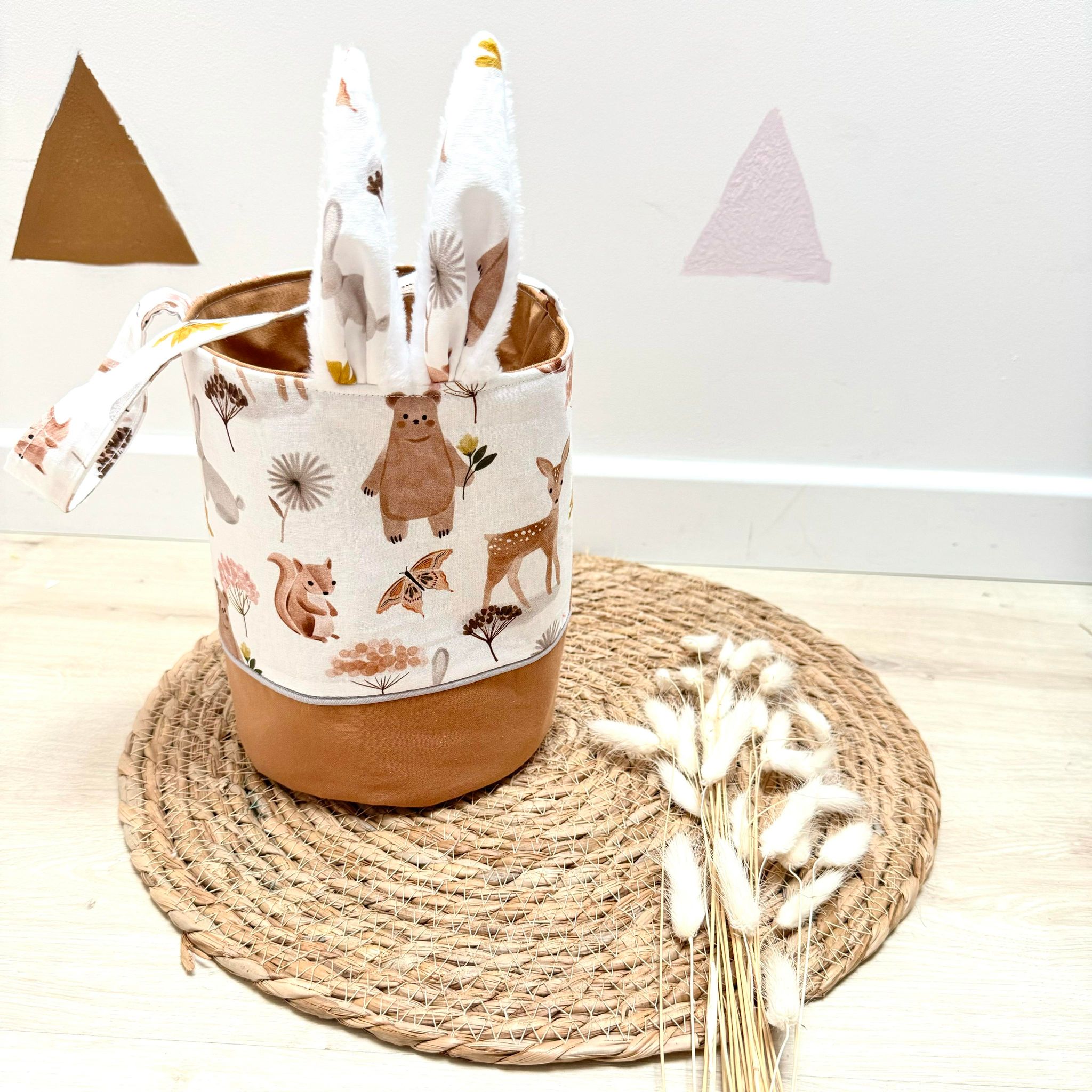 panier pour pâques, little adventure et uni marine