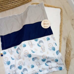 couverture, fleurs de sureau, crème et camel (copie)