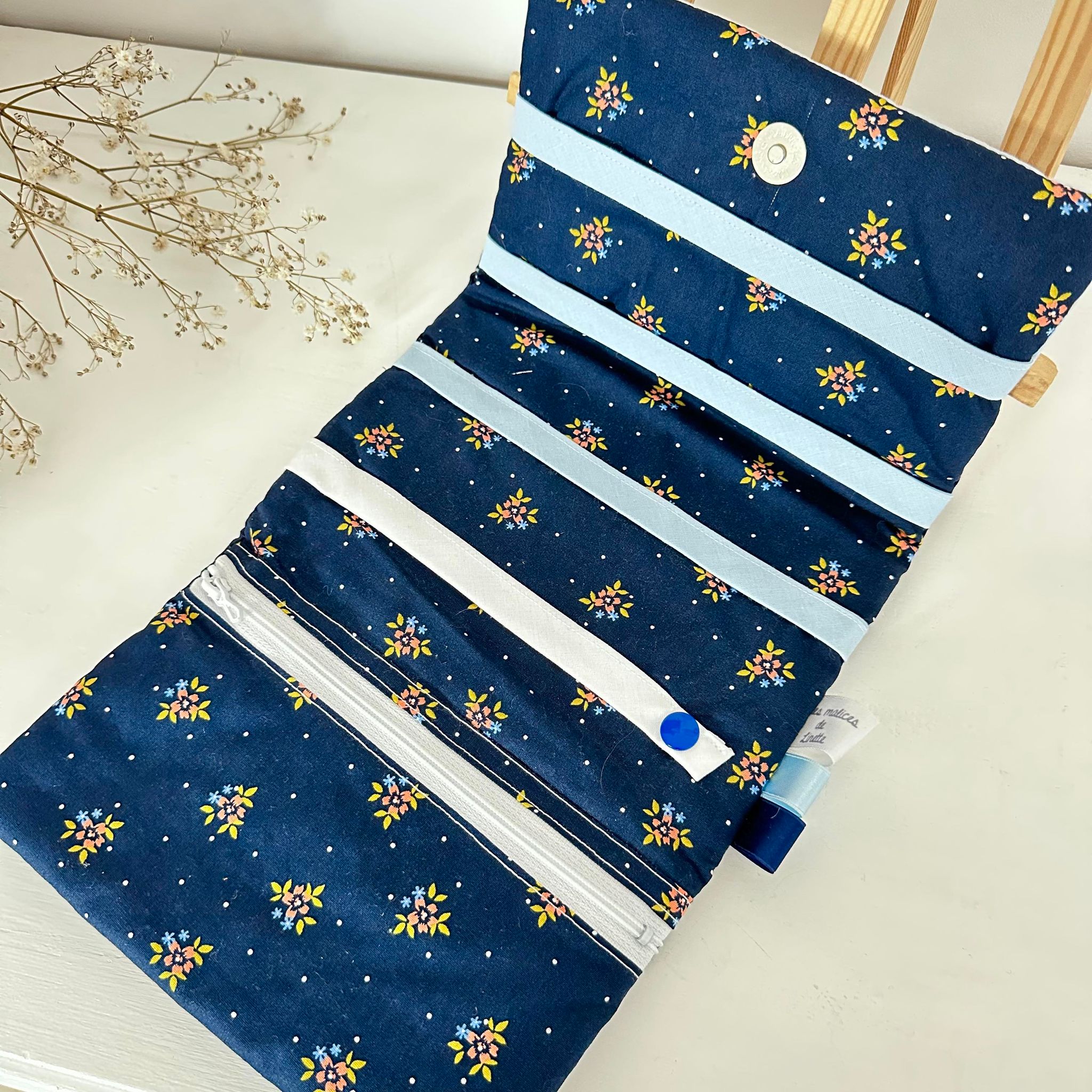 Pochette porte-barrettes - Citron