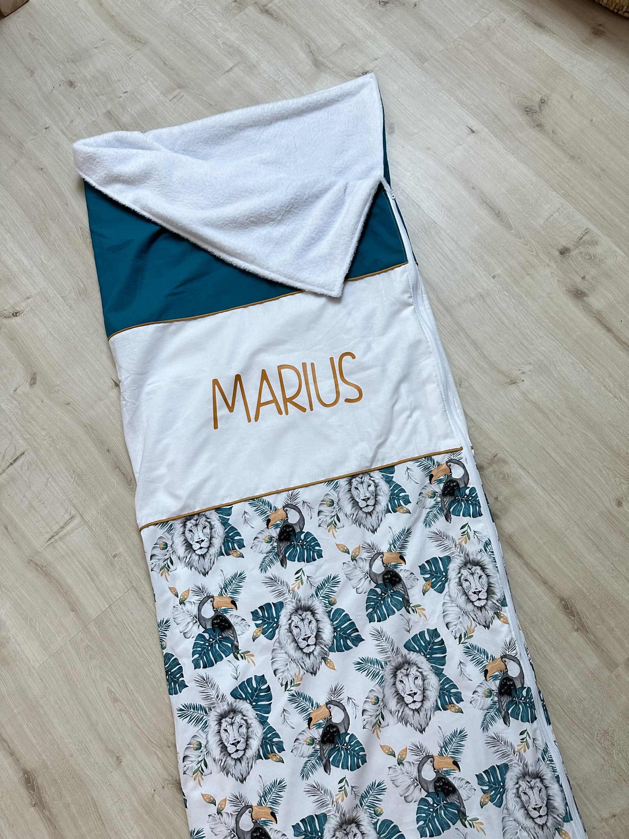 sac de couchage, jungle et uni anthracite et vert sapin (copie)