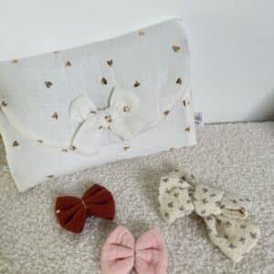 barrette, double gaze marguerites kaki (copie)