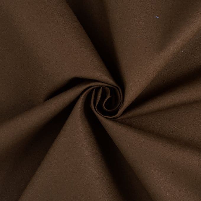 coton uni chocolat