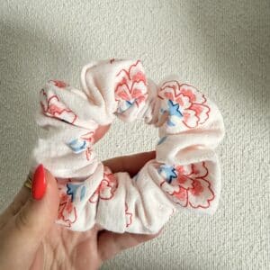 chouchou, léopard rose et orange (copie)