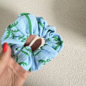 chouchou, léopard rose et orange (copie)