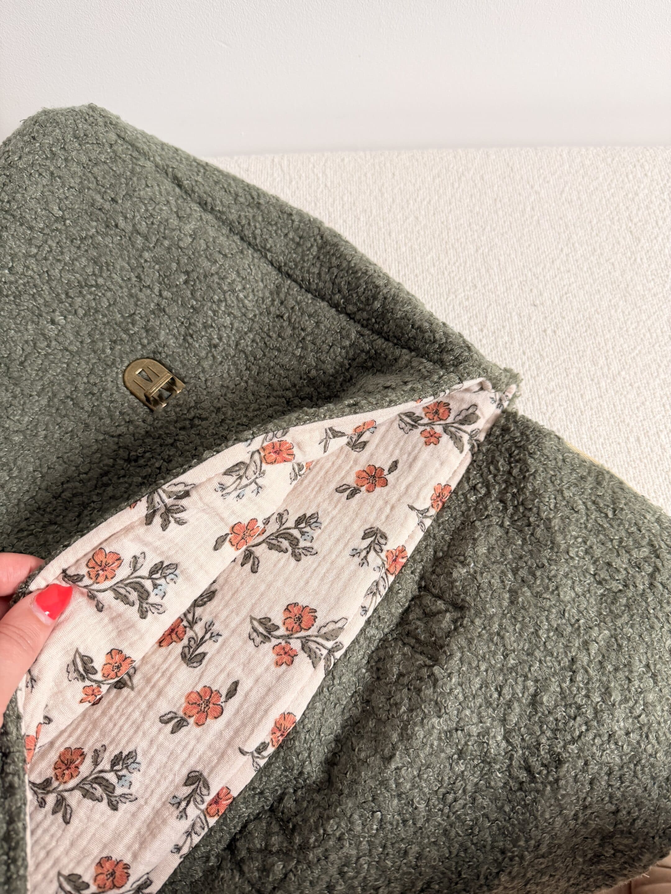 pochette plate, , fleuri indien (copie)