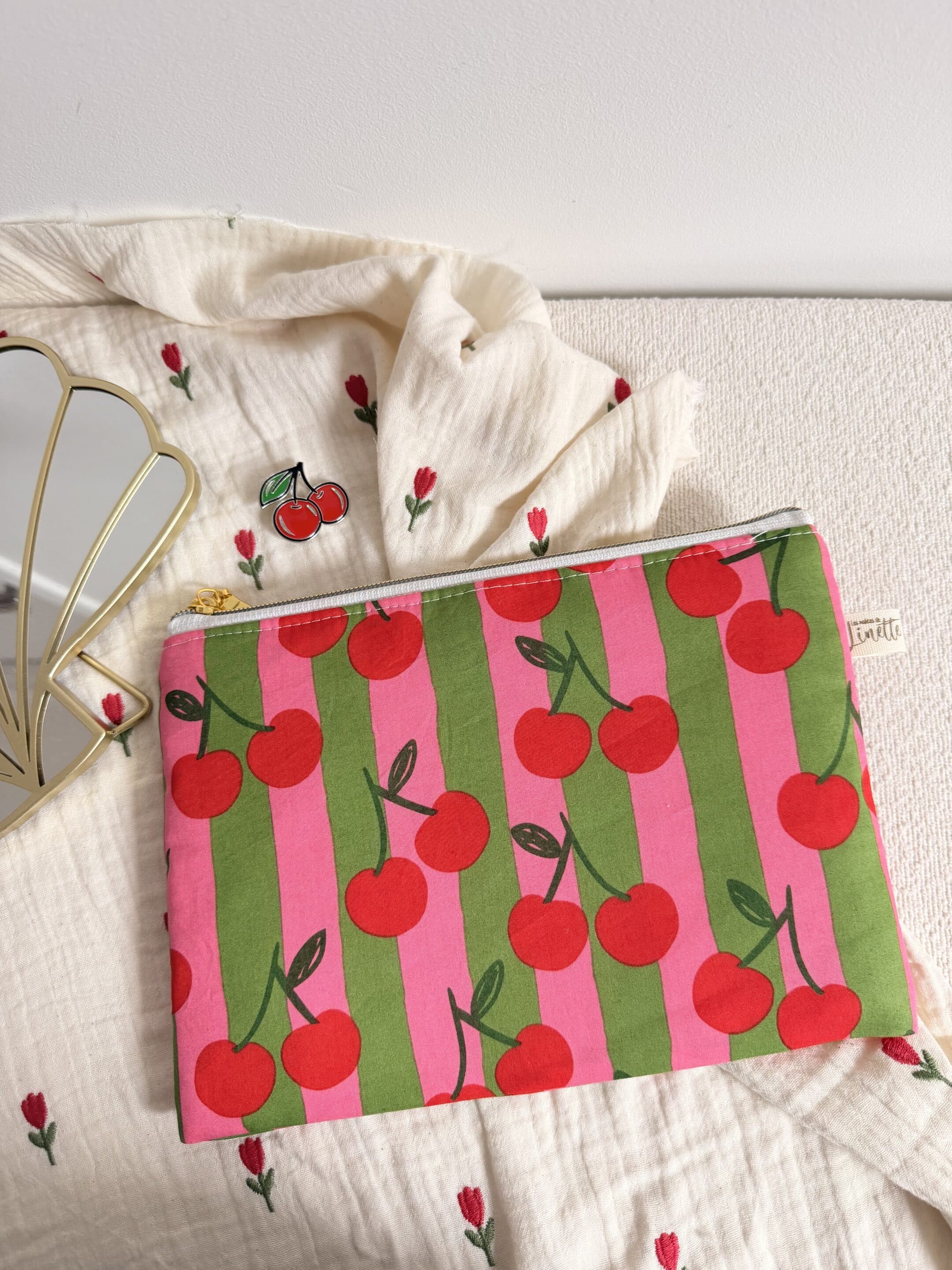 pochette plate, , fleuri indien (copie)