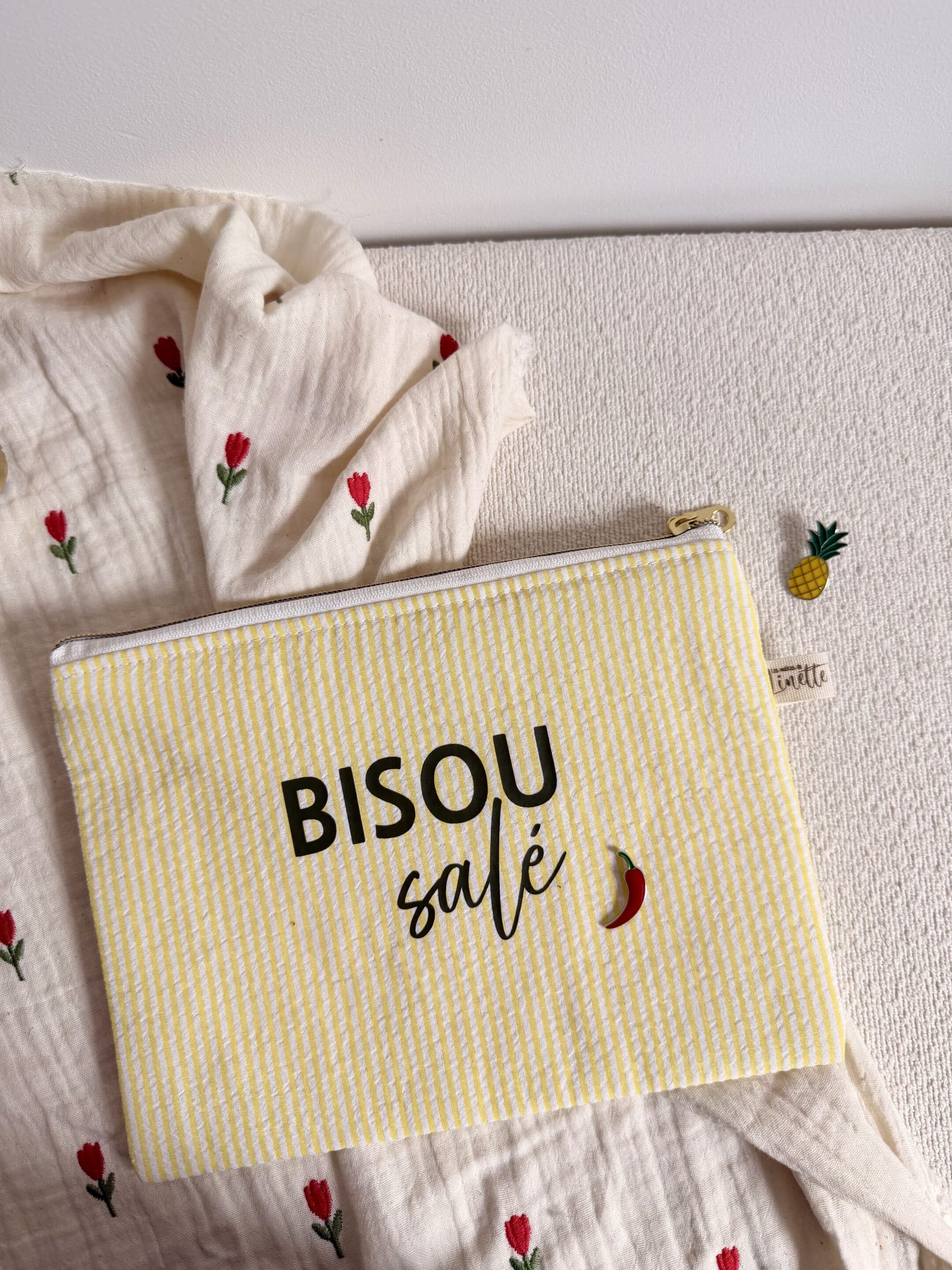 pochette plate, , fleuri indien (copie)