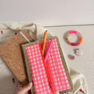 trousse plate élastiquée, double gaze fleurette (copie)