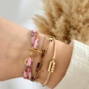 bracelet cordon en liberty, indien bleu et bordeaux (copie)