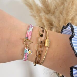 bracelet cordon en liberty, poppy and daisy multico (copie)