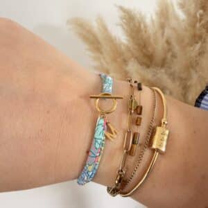 bracelet cordon en liberty, poppy and daisy multico (copie)