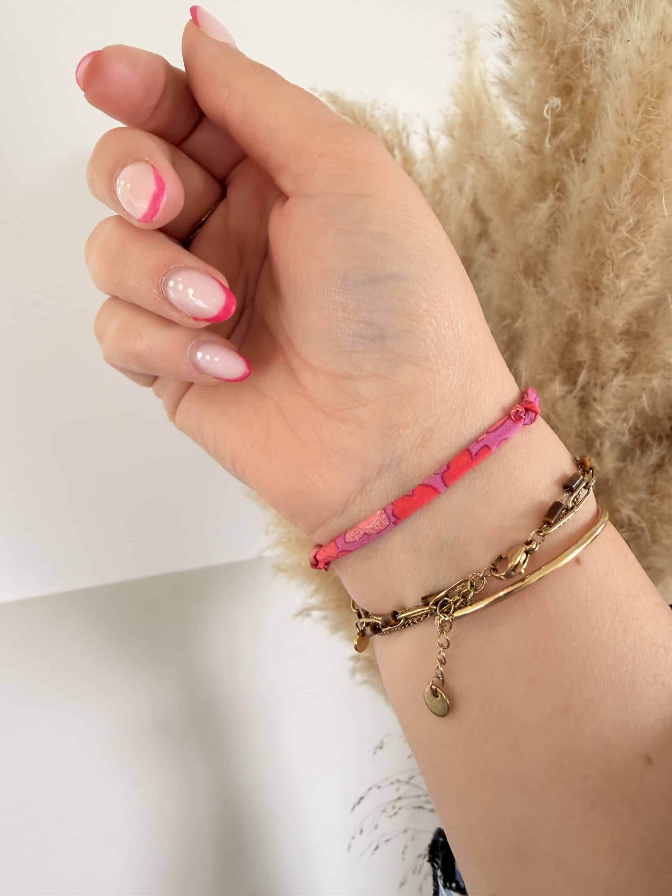 bracelet cordon en liberty, poppy and daisy multico (copie)